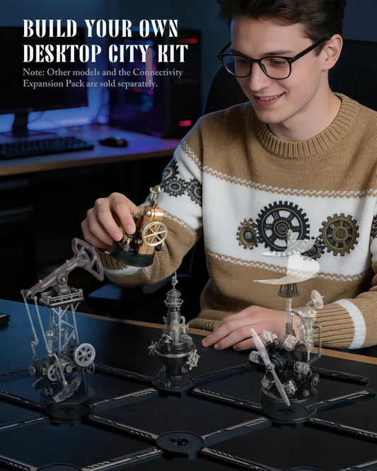 ROKR CGM02 Morse Telegraph Machine 3D Metal Puzzle – Steampunk Mechanical Model Kit for Adults DIY Assembly Set