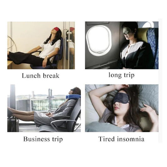 Imitated Silk Eye Patch Shading Sleep Eye Mask Eyepatch Travel Relax Cover Eyeshade Health Sleeping Shield Eye Care Tool