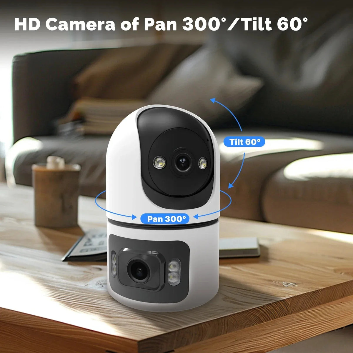 8MP Wifi Surveillance Camera Dual Lens Wireless Security PTZ IP Camera Two-Way Audio Onvif 10X Zoom Security Monitor CCTV YOOSEE