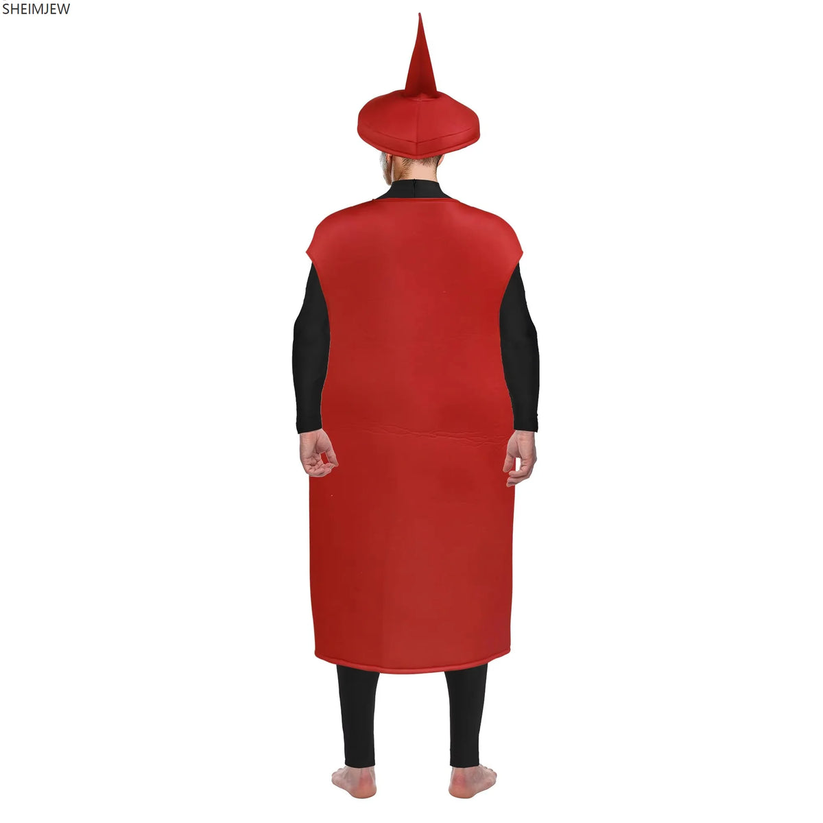 Halloween Funny Ketchup Salad Sauce Cosplay Costumes Adult Unisex Food Party Stage Show Fancy Dress Carnival Bar Mascot Dress Up