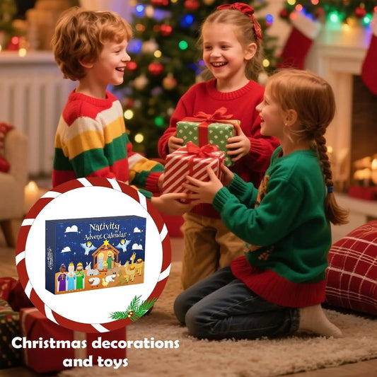 Nativity Scene Toy Advent Calendar – Christmas Countdown for Kids