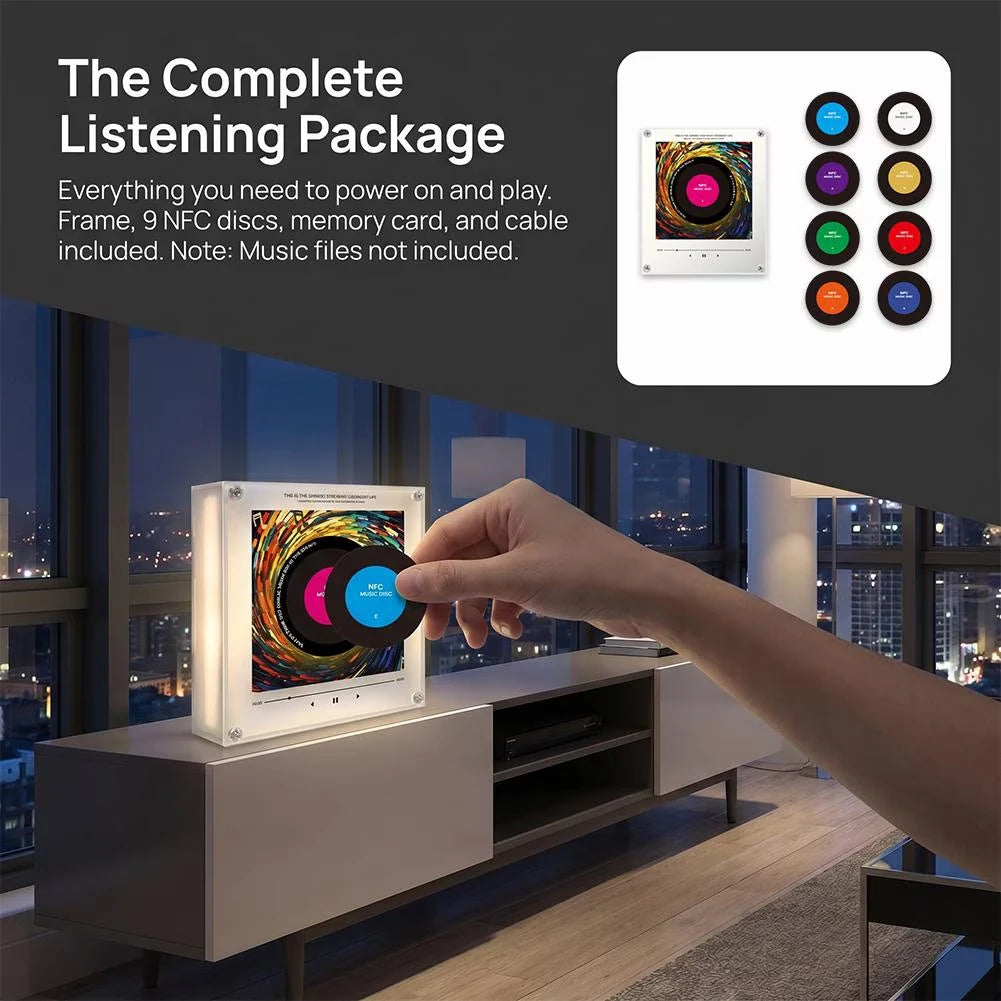 Rotating Disc Night Light with Magnetic Refrigerator Sticker Acrylic Creative Decorative Ornament Fridge Magnets ﻿