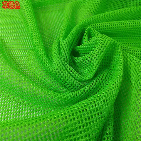 High-grade Black Fishnet Mesh Fabric By Meters for Chairs Bags Cradles Sewing Plain Summer Polyester Textile Wearable Breathable