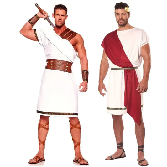 Adult Roman Gladiator Costume – Ancient Greek & Roman Tunic Set for Men & Women
