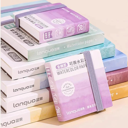 Tearable Watercolor Book – 230gsm & 300gsm Portable Paint Pad in 5 Sizes