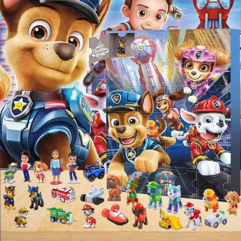Paw Patrol Figure Advent Calendar – 24 Cartoon Toy Mystery Gifts