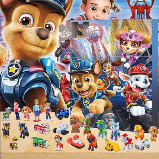 Paw Patrol Figure Advent Calendar – 24 Cartoon Toy Mystery Gifts