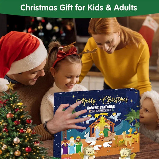 DIY Nativity Brick Advent Calendar – 24-Day Christmas Building Set