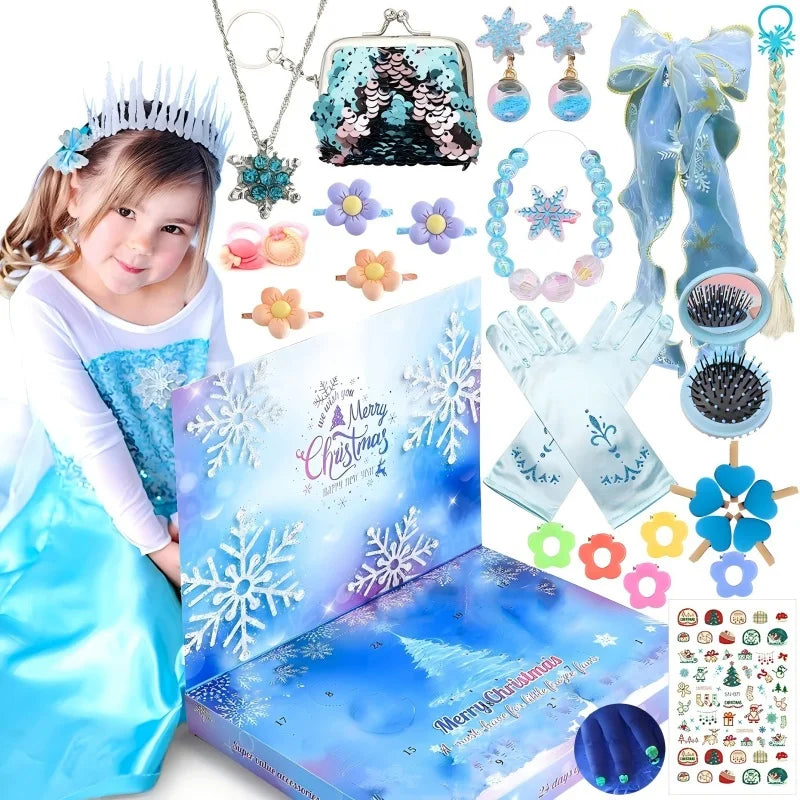 Princess Dress-Up Advent Calendar – 24-Day Headwear & Jewelry Countdown Box