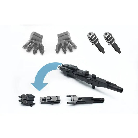 4-in-1 Dark Transforming Robot Gorilla Action Figure with Tank and Airplane Modes, Mechanical Ape Vehicle Model Collectible