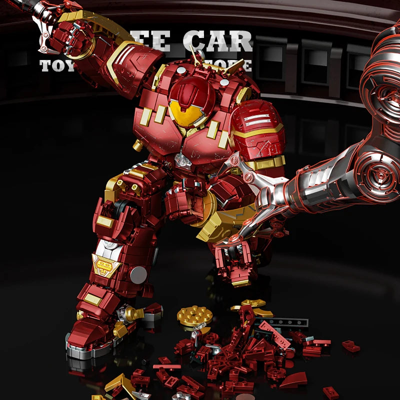 Super Mecha Robot MOC Bricks Action Figures Toys Armor Warrior Mechanical Hero Building Blocks 3D Model Adult Boy Children Gifts