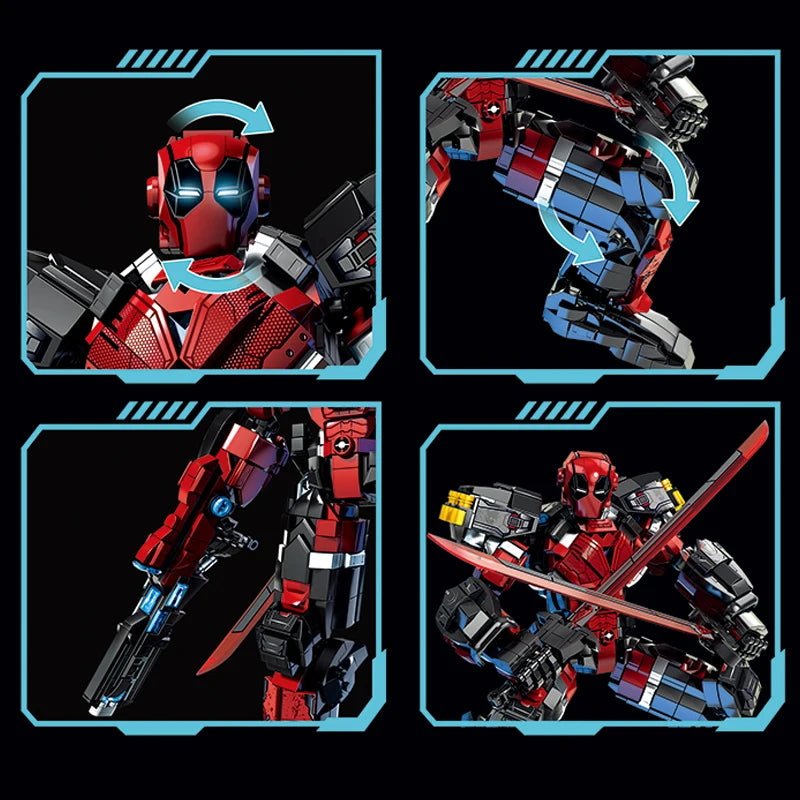 2002PCS Mechanical Warrior Assembly Home Décor Figurines, Movie Action Assembly Figures, DIY – Perfect as a holiday gift.