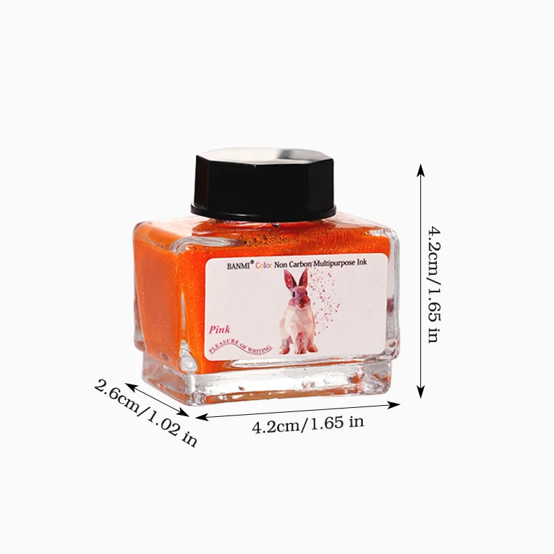 17 Color Glitter Ink 15ml Fountain Pen Ink,Artist's Pen,Suitable For Fountain Pens,Glass Pens,Dip Pens,And Everyday Writing