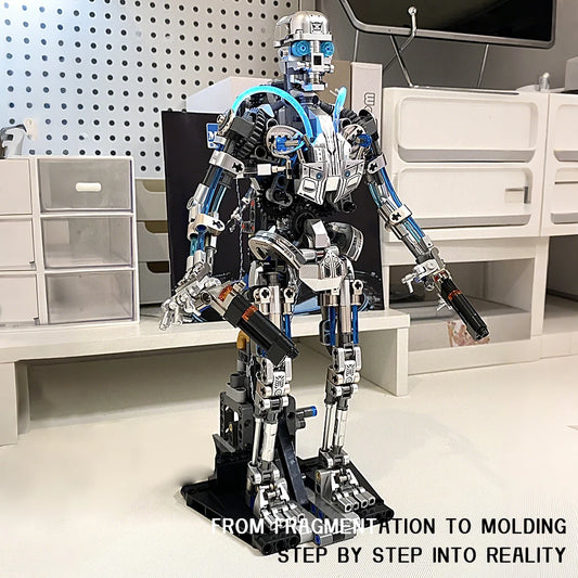 Mechanical Human Skeleton Robot Model Building Blocks Action Figure Creative Desktop Decor Trendy Collectible Toy Gift For Adult