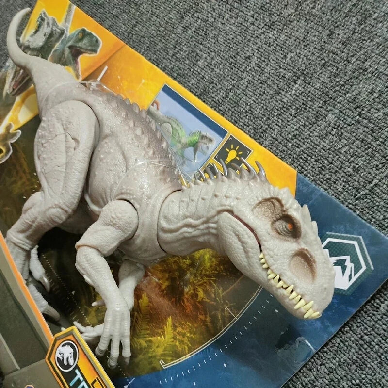 Mattel Jurassic World Indominus Rex Dinosaur Model Camouflage Attack Action Figure Realistic Light&Sound Emission Kids Toy Gift