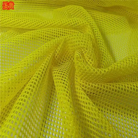 High-grade Black Fishnet Mesh Fabric By Meters for Chairs Bags Cradles Sewing Plain Summer Polyester Textile Wearable Breathable