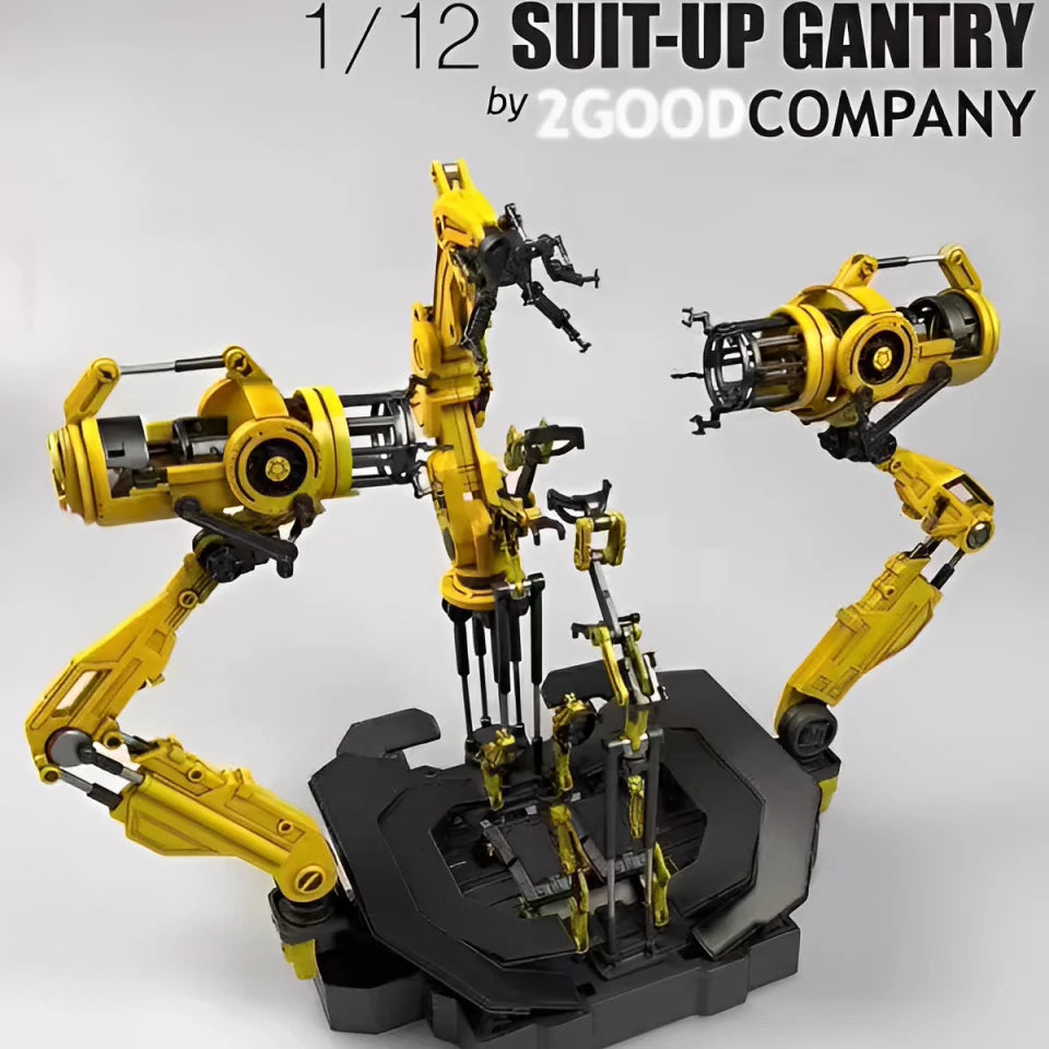In Stock 1/12 Scale Mechanical Arm Maintenance Bay Work Test Base Diorama Stand For 6 Inch Action Figures