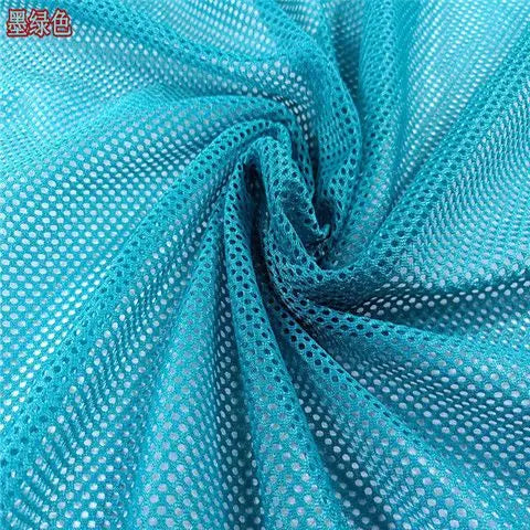 High-grade Black Fishnet Mesh Fabric By Meters for Chairs Bags Cradles Sewing Plain Summer Polyester Textile Wearable Breathable