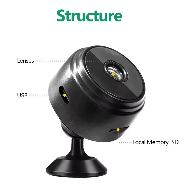 A9 HD WiFi Smart Surveillance Camera Wireless Home Security Monitor Sensor Camcorder with Safety Video Streaming