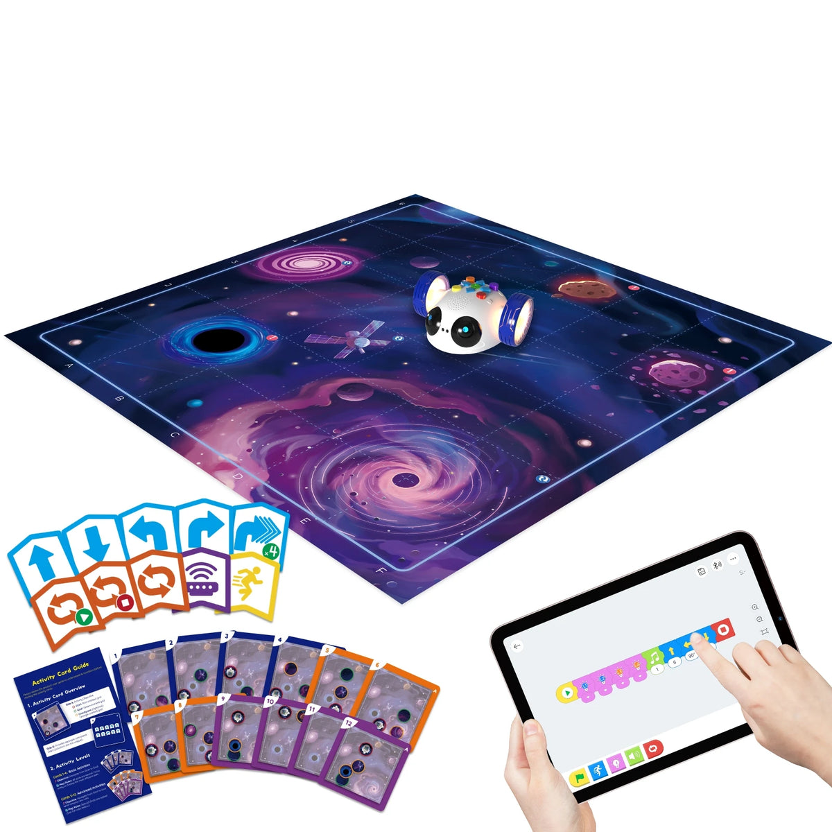Apitor Mini Robot Wheels Coding Robot Toys Screen Free Remote Control Programming Kid Ages 5-8 STEM Educational Interactive Toys