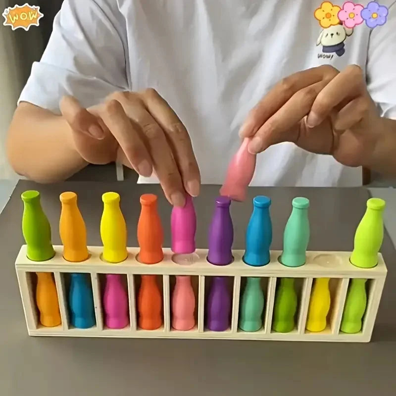 20 Color-Matching Challenging Bottle Puzzle Game Set Memory & Logic Training Strategy Board Game Party Halloween Christmas Gifts