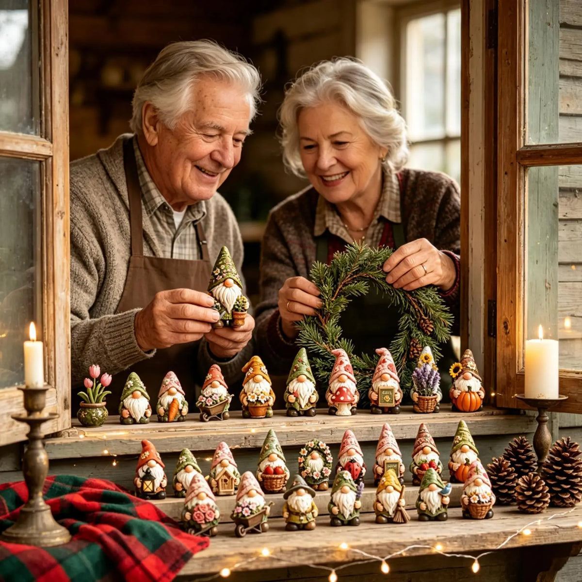 Gnome Advent Calendar – 24 Mini Figurines Christmas Countdown for Kids