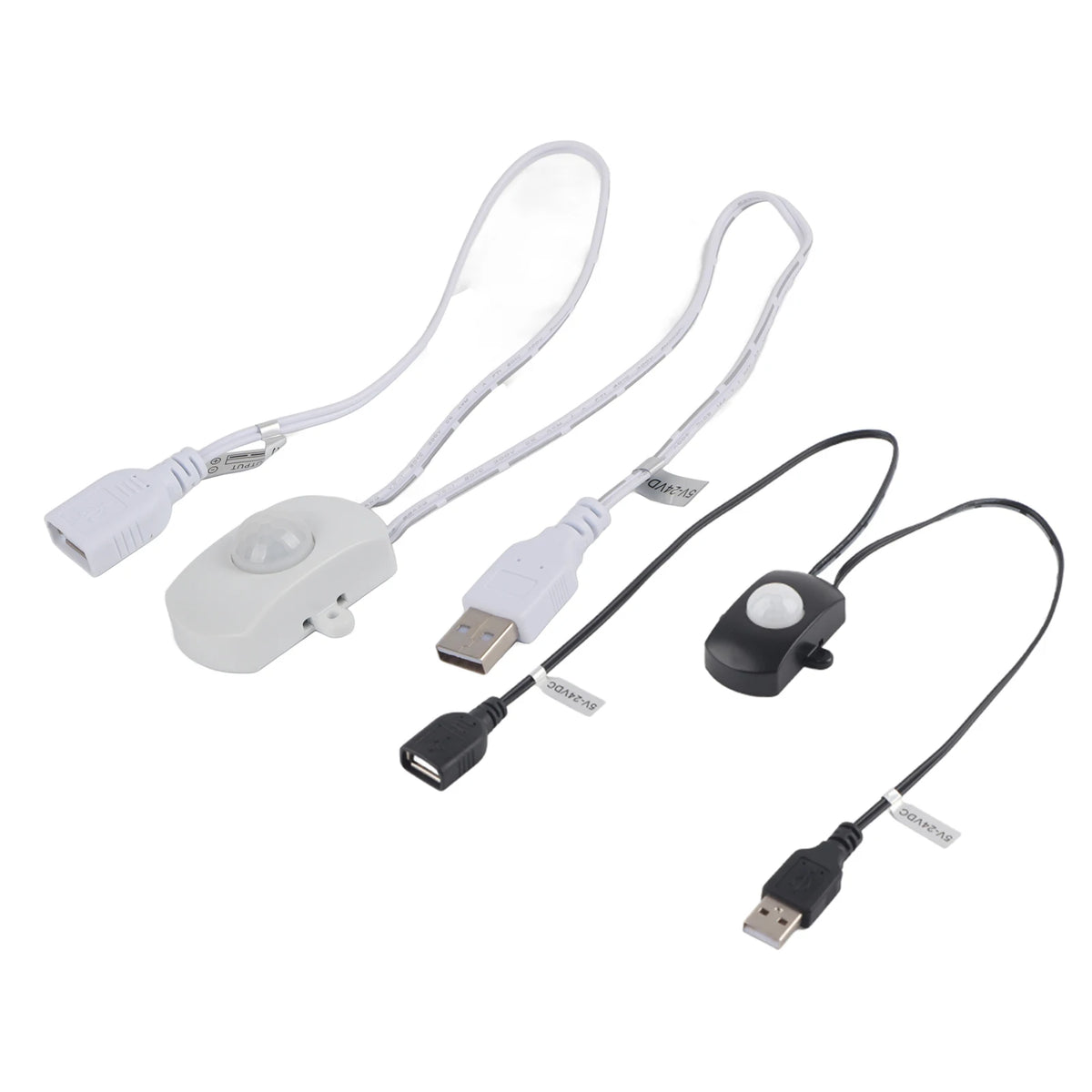 2A 5-24V Mini PIR Motion Sensor Auto Switch USB Interface for LED Strip Light Home Security Energy Saving Light