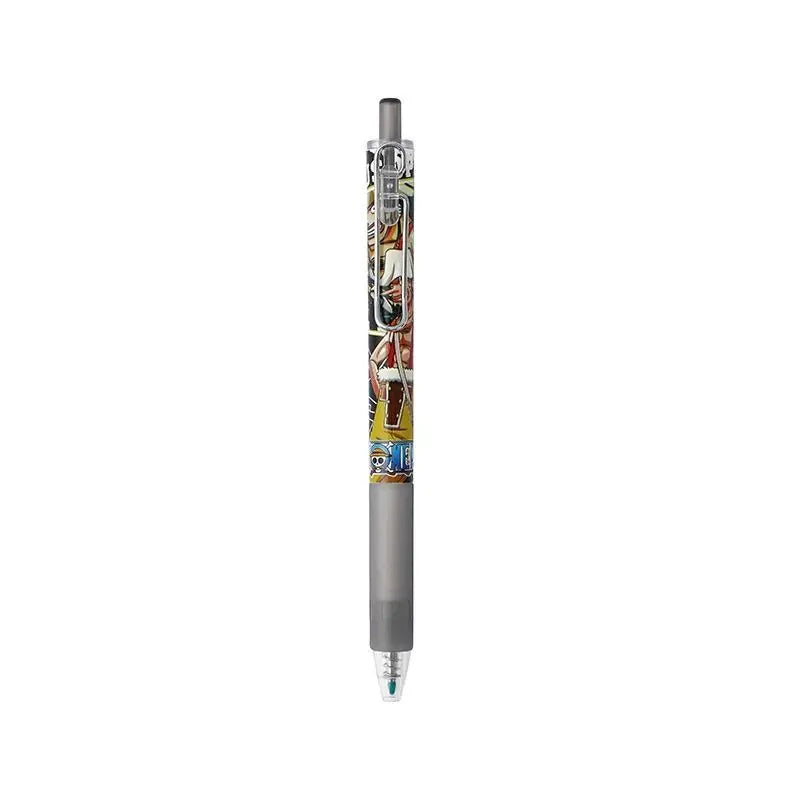 Bandai Cartoon One Piece Anime Metal Hook Student Press Pen Gel Pen Creative Cartoon Stationery 0.5mm Bullet Black Ink Gift