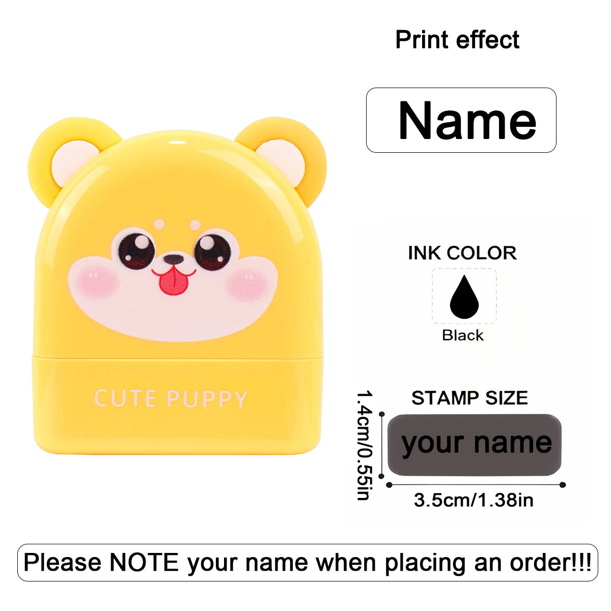 Personalized Name Stamp – Waterproof Self-Inking Clothing Label Stamp for Kids