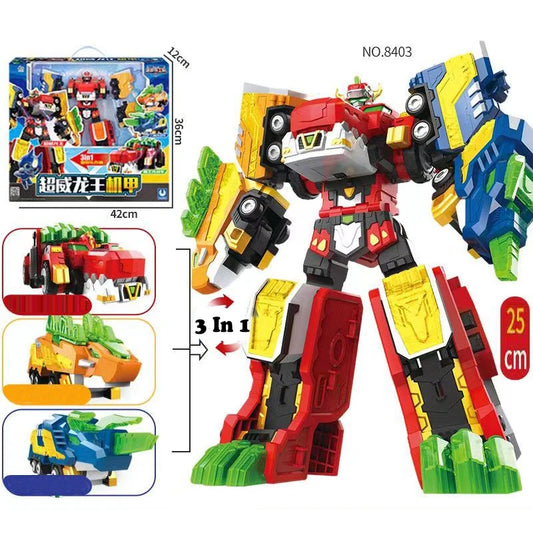MiniForce 6 in 1 V Rangers VOLT LEGEND KING V Transformation Robot Bot Model Mini Force Deformation Combiner Action Figure Toys