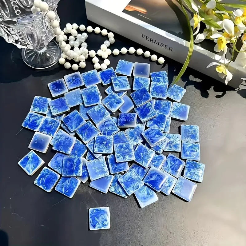 DIY Mosaic Stone Square Tiles Suitable for Handicrafts Mural Art and Interior/exterior Decorative Materials DIY Craft Supplies