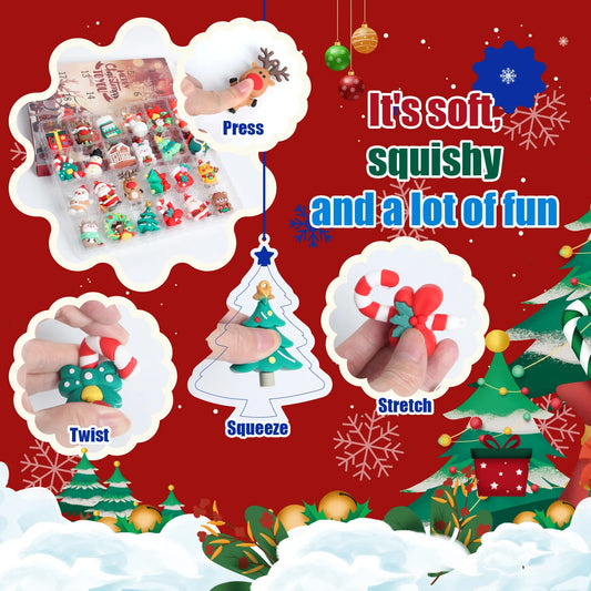 3D Santa Claus Keychain Advent Calendar – 24-Day Christmas Countdown Box