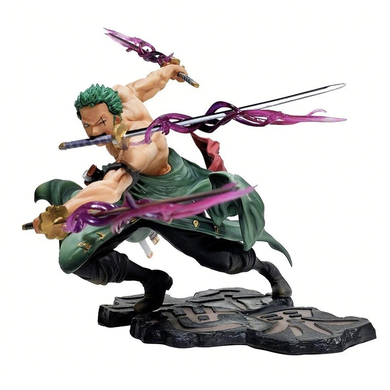 Hot One Piece 10cm Anime Figure GK Roronoa Zoro Three-blade Sa-maximum Manga Anime Statue Action Figure Collection Model Kid Toy