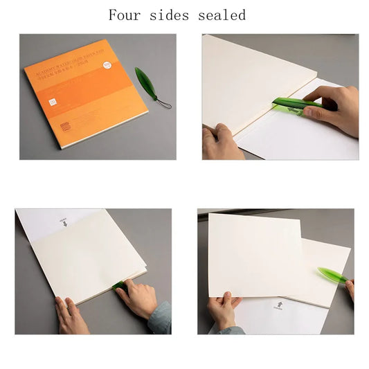 Cotton Watercolor Paper Pad – 300gsm 20 Sheet Block in A5 to A3