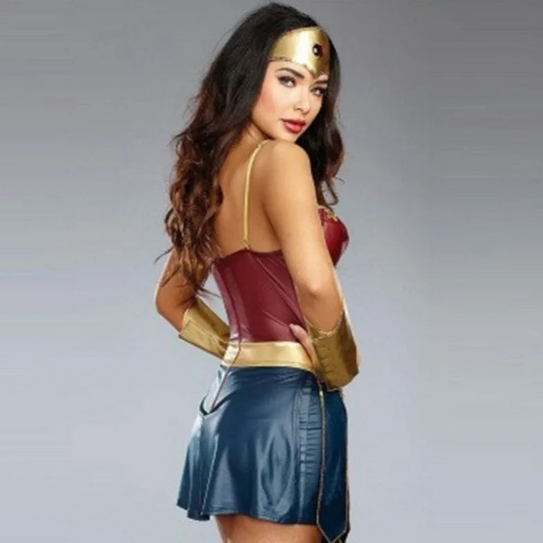 Film Wonder Woman Cosplay Uniforme Jupe Halloween Fête Justice Wonder Fantasia Déguisement League Super-Héros Superwomen Costume
