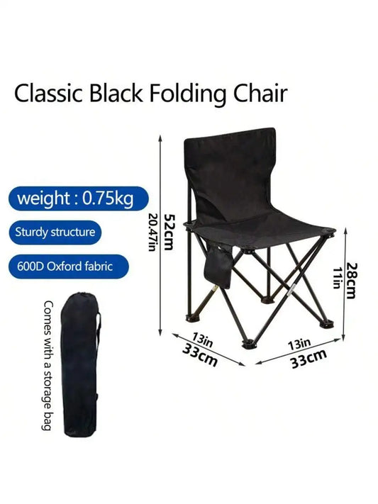 Outdoor Folding Chair Portable Camping Picnic Fishing Beach Chair Alloy Stool for Outdoor Leisure