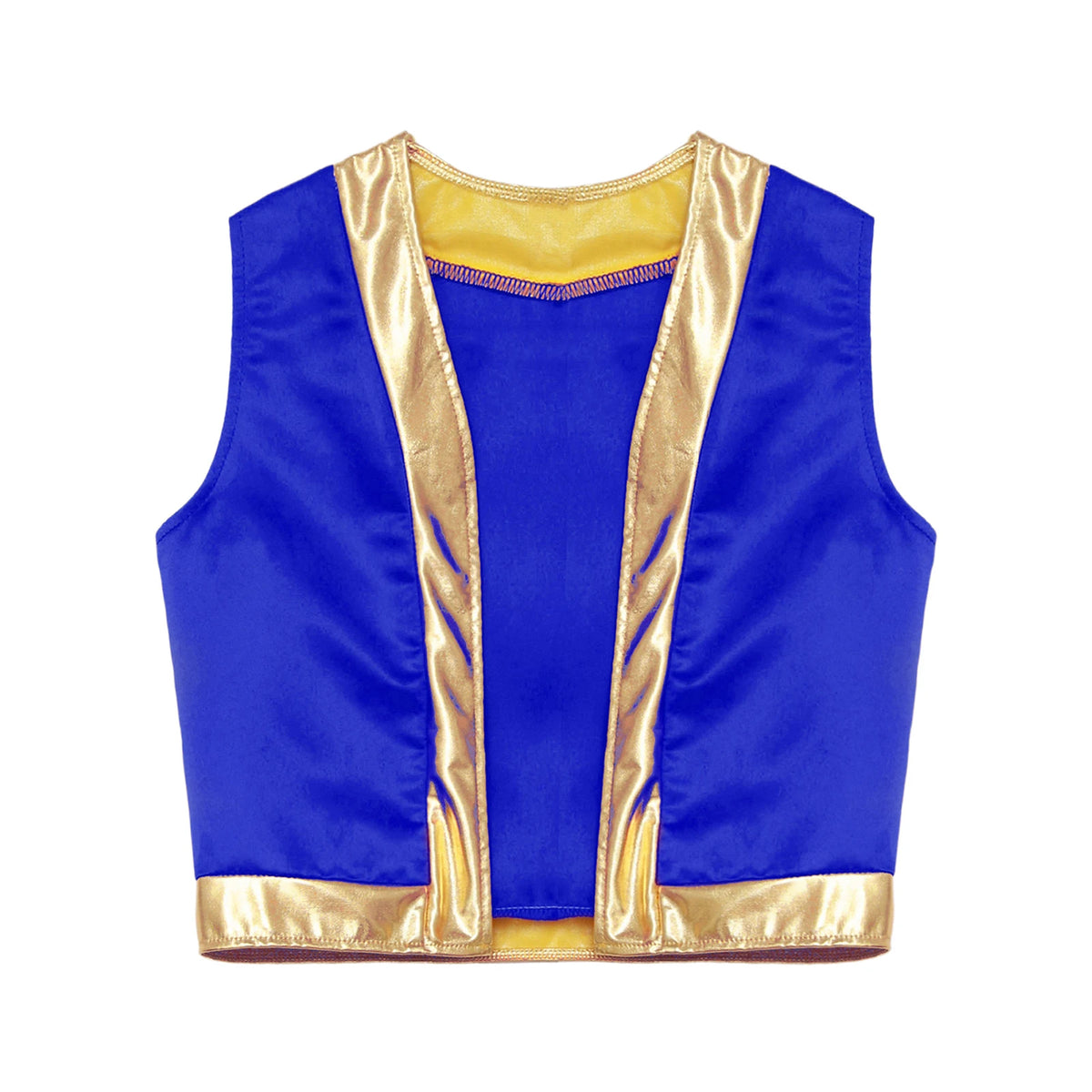 Boys Arabian Costume Arabian Prince Cosplay Dress Up Vest Waistcoat Harem Pants Suit for Halloween Carnival Stage Performance