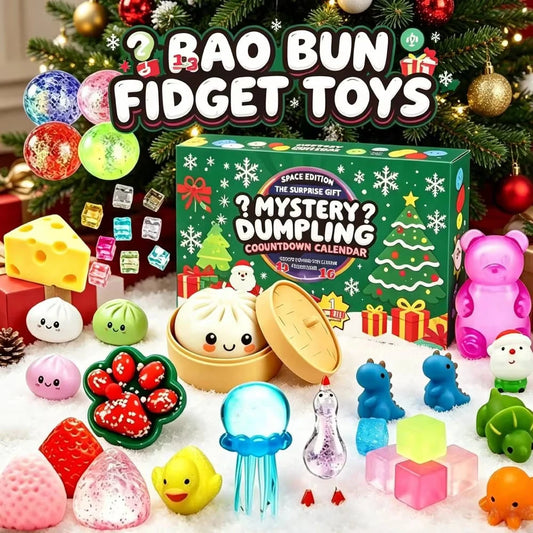 Dumpling Squishy Advent Calendar – Random Bao Bun Squeeze Fidget Toys